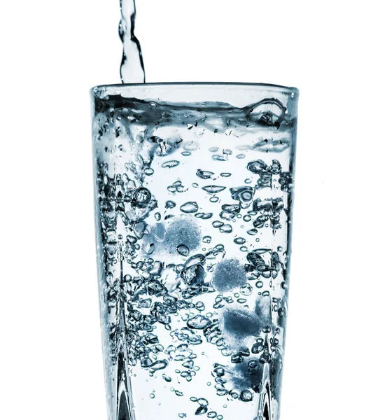 Vattenstänk av glas Stockbild