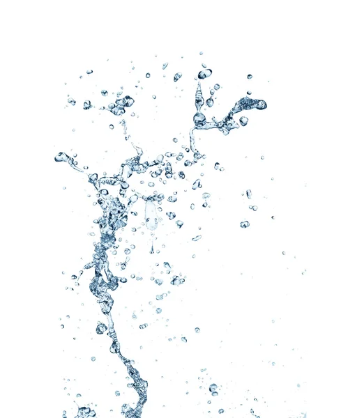 The splash splashing in the white background — Stock Photo, Image