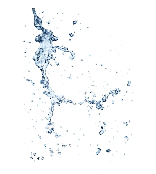 The splash splashing in the white background — Stock Photo, Image