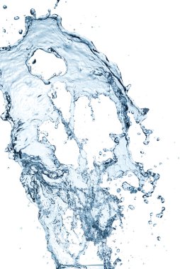 Beyaz arka planda sıçrama sıçratmaz