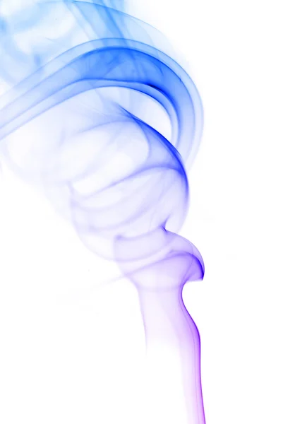 Color of smoke in the white background — Stock Photo, Image