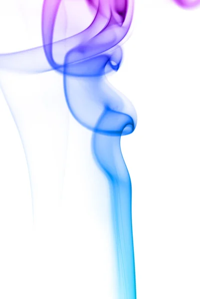 Color of smoke in the white background — Stock Photo, Image