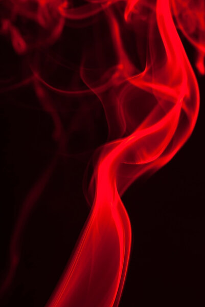 Red dance like smoke