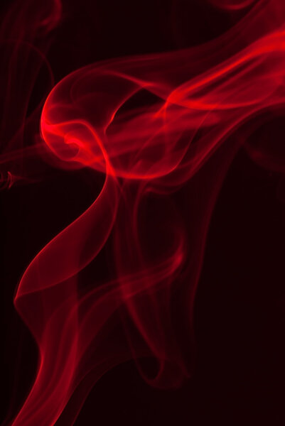 Red dance like smoke