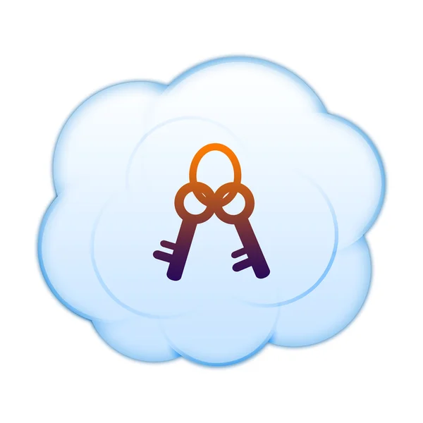 Icono en las nubes —  Fotos de Stock