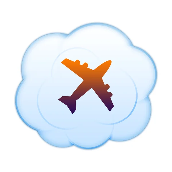 Icon on the clouds — Stock Photo, Image