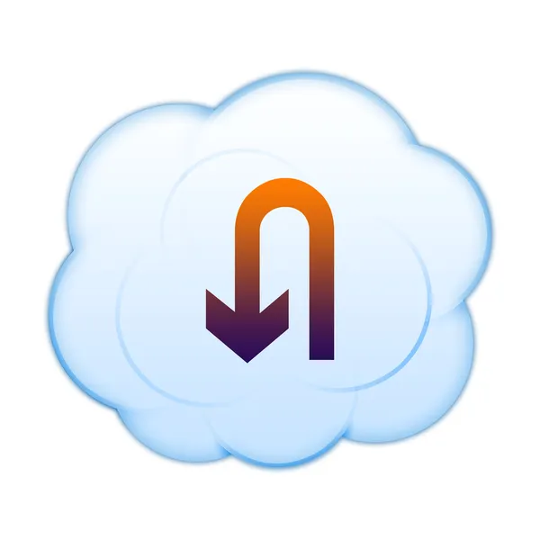 Ikonen på moln — Stockfoto