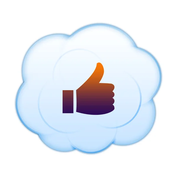 Icon on the clouds — Stock Photo, Image