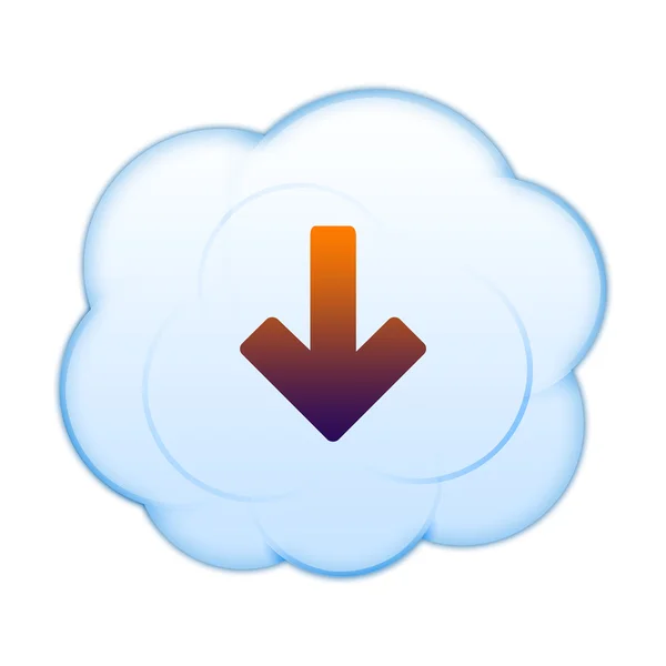 Ikona na chmurach — Zdjęcie stockowe