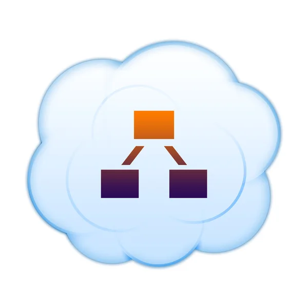 Ikonen på moln — Stockfoto