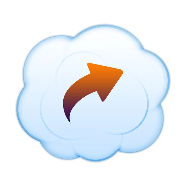 Icona sulle nuvole — Foto Stock