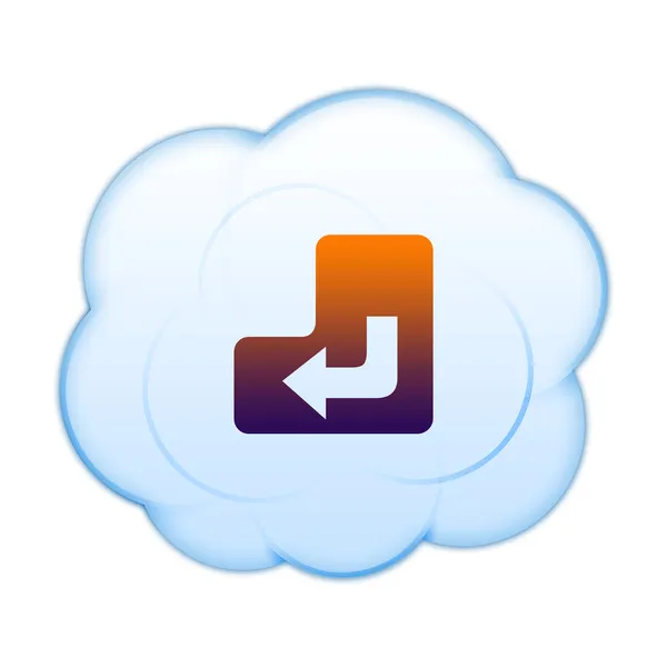 Ikona na mraky — Stock fotografie