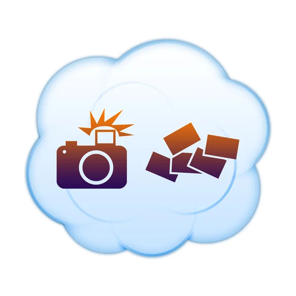 Symbol auf den Wolken — Stockfoto