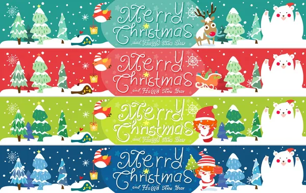 komik ve sevimli Noel kartı