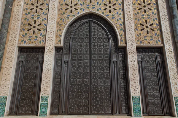 Grind Och Mosaik Hasanmoské Morocco — Stockfoto