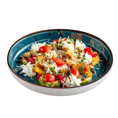 Izgara sebze salatası ve peynir.