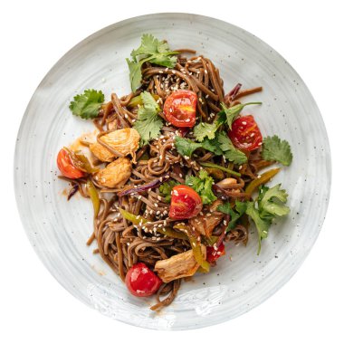 Tavuklu karabuğday çorbalı erişte.