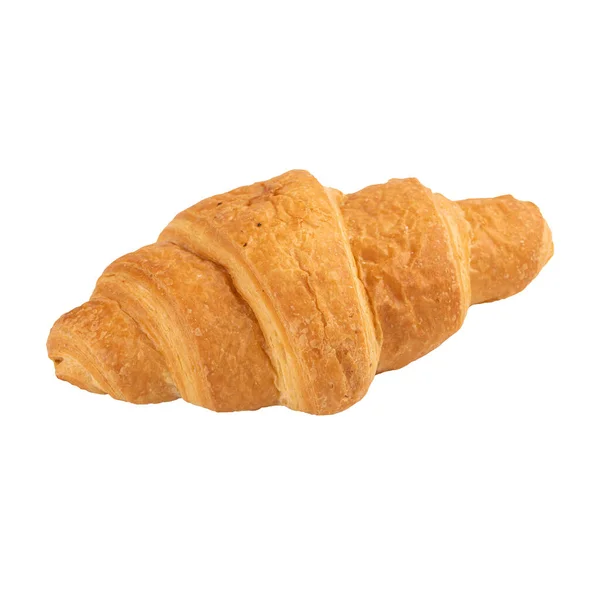 Croissant fresco isolado assado — Fotografia de Stock