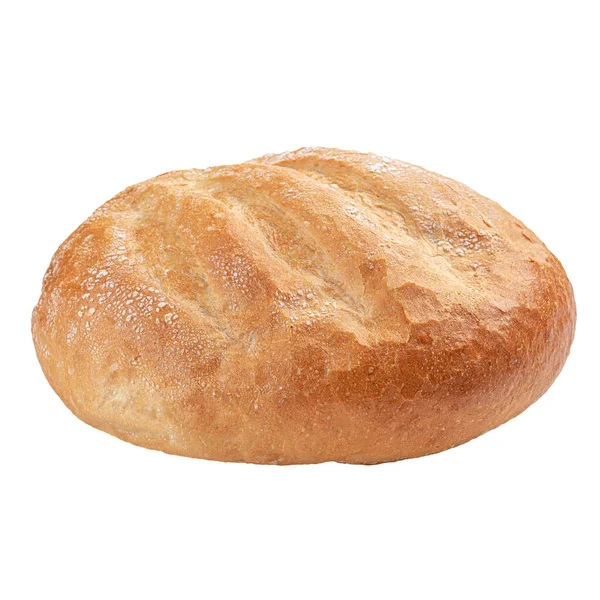 İzole edilmiş taze pişmiş kremalı ekmek.