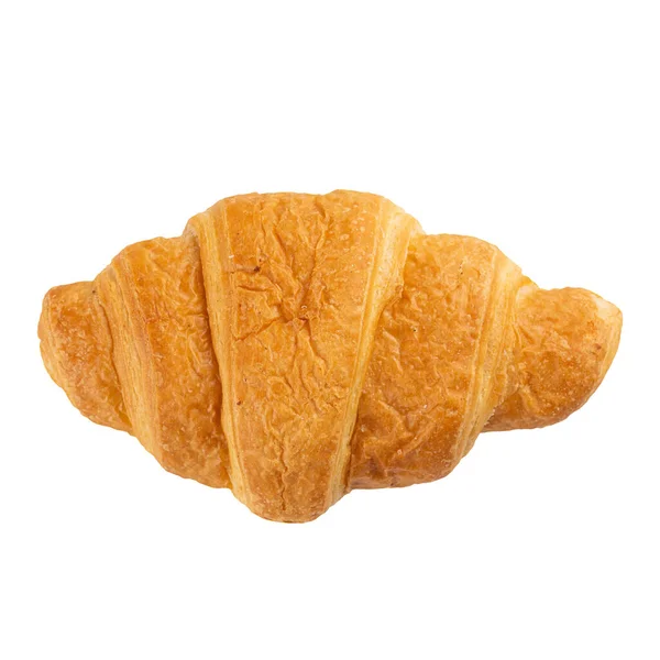 Croissant fresco isolado assado — Fotografia de Stock