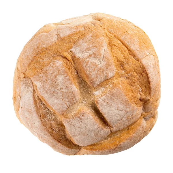 Isolerad nybakad limpa av krämigt bröd — Stockfoto