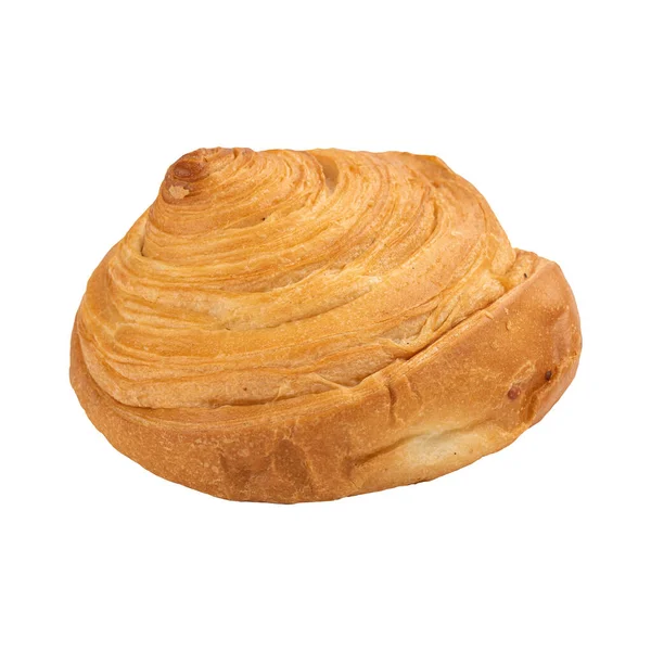 Isolated fresh baked puff pastry bun — Stock Photo, Image