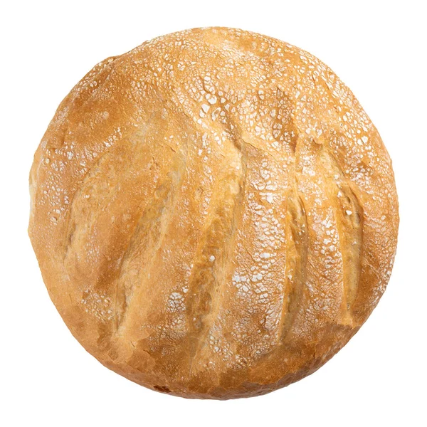 Izolált, frissen sült, krémes kenyér — Stock Fotó