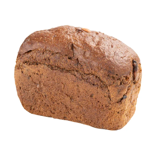 Pão de centeio isolado com frutos secos e nozes — Fotografia de Stock