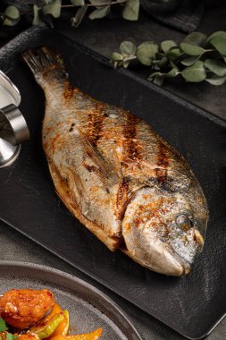 Gurme ızgara dorado balığı.