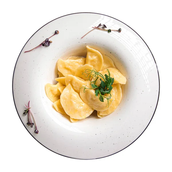 Vareniki Ukrayna böreğinin izole edilmiş kısmı.