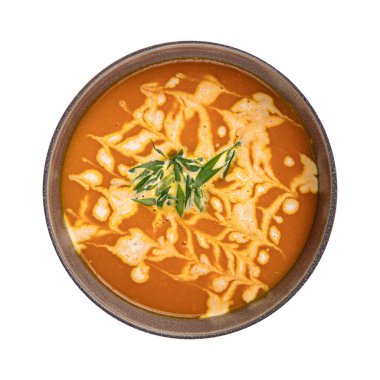 Mercimek kremalı çorba.