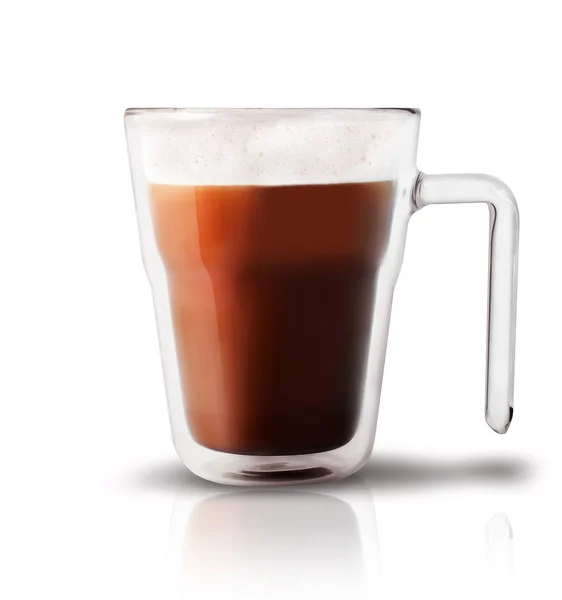 Glas koffie — Stockfoto