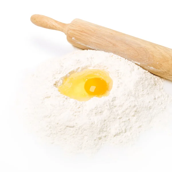 卵と小麦粉と静物 — ストック写真