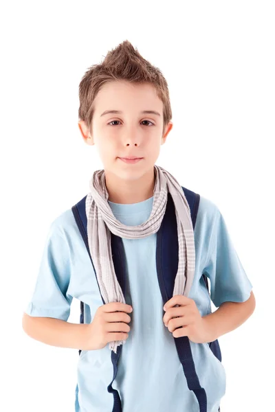 Portrait of a little boy at school — Stock Photo, Image