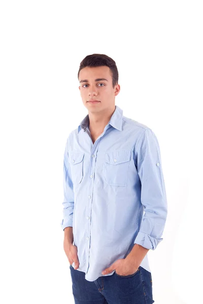 Retrato de un joven guapo con ropa casual — Foto de Stock