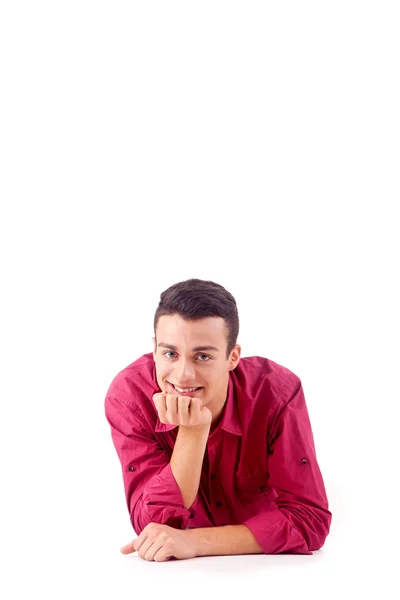 Portrait de beau jeune homme en vêtements décontractés — Photo