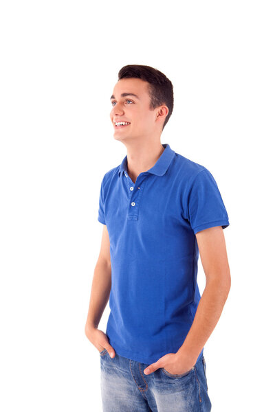 Портрет красивого молодого человека в повседневной одежде
