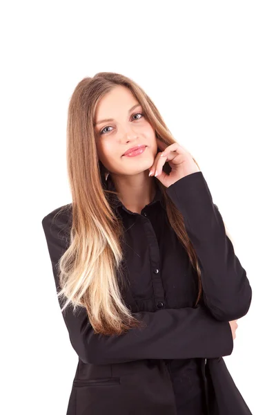 Pretty young business woman posing — Stock Photo, Image