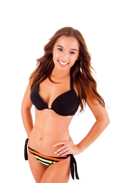 Mooie jonge vrouw dressing bikini — Stockfoto