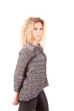 güzel sarışın kadın kılığında