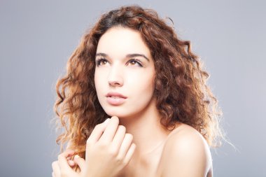 güzel kız - sağlıklı cilt portresi