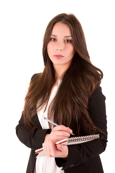 Mujer joven programando una cita —  Fotos de Stock