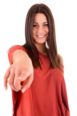 güzel kadın işaretçi açık