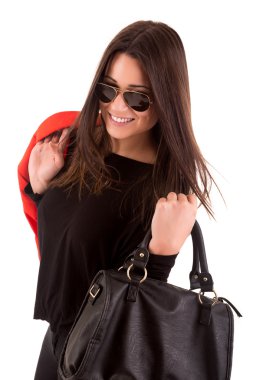Gözlüklü kadın güzel moda