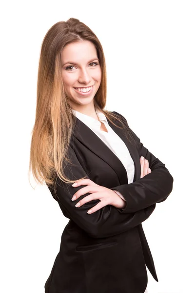 Successful business woman looking confident and smiling Royalty Free Stock Images