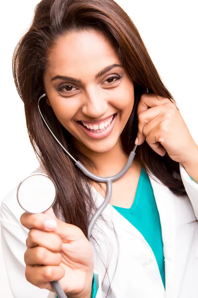 Beautiful ethnic doctor — Stock Photo, Image