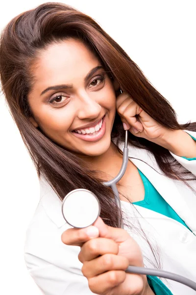 Beautiful ethnic doctor — Stock Photo, Image