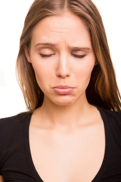 Beautiful woman disappointed — Stock Photo, Image