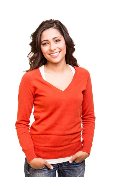 Young smiling woman posing — Stock Photo, Image