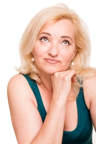 Mature woman posing — Stock Photo, Image